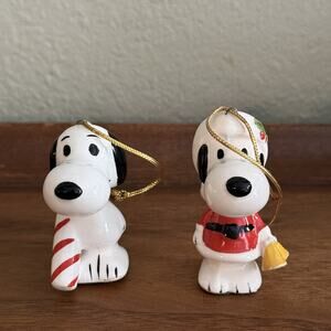 Vintage 1958 Snoopy Christmas Ornaments ~ (2)